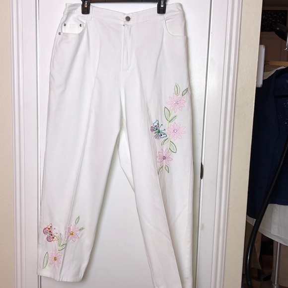 Quacker Factory Denim - Quacker Factory white jeans size XL